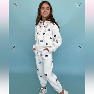 🧿 Lola and the boys Jogger Set with Colorful Eye Motif 🧿